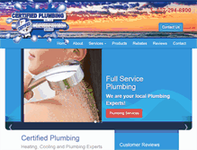 Tablet Screenshot of certified-plumbing.com